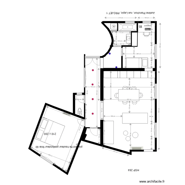 justine 21 novembre. Plan de 