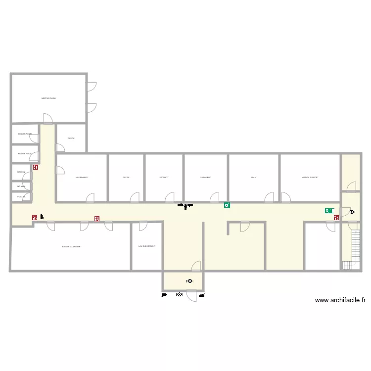 EUBAM OFFICE. Plan de 