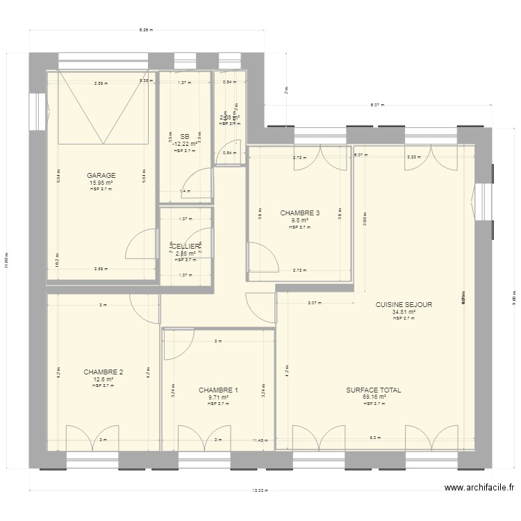 PLAN MAISON2. Plan de 0 pièce et 0 m2