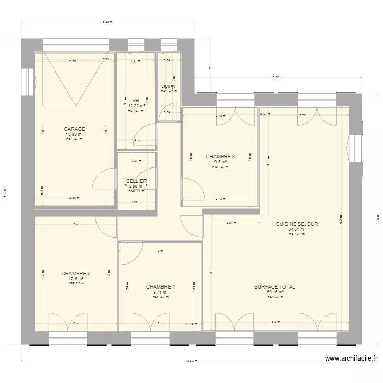PLAN MAISON2. Plan de 
