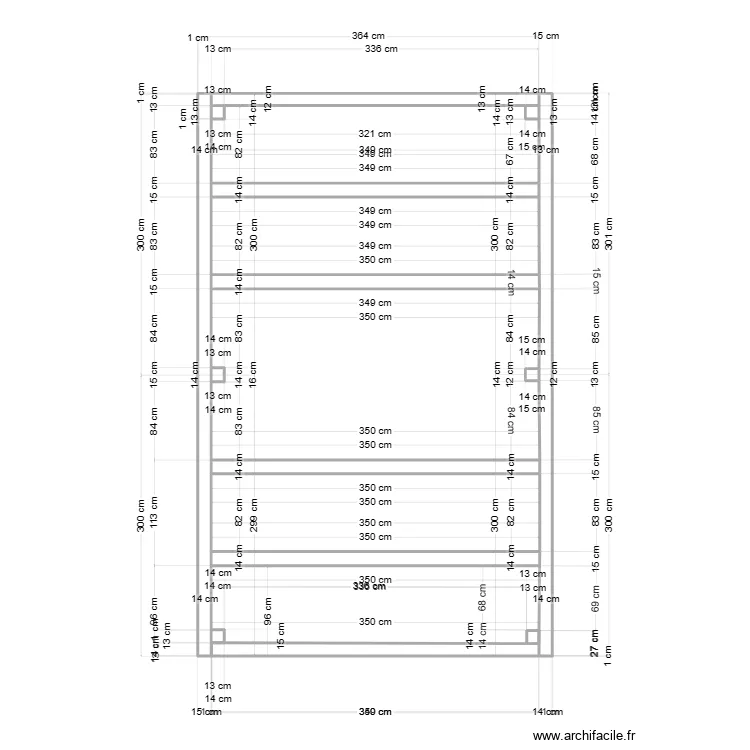 cabanon. Plan de 