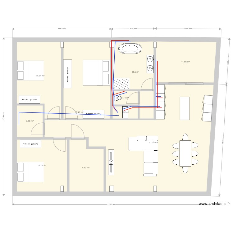 r plus 3   19. Plan de 0 pièce et 0 m2