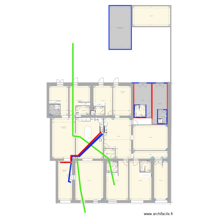 RDC rectifié 20 oct . Plan de 0 pièce et 0 m2