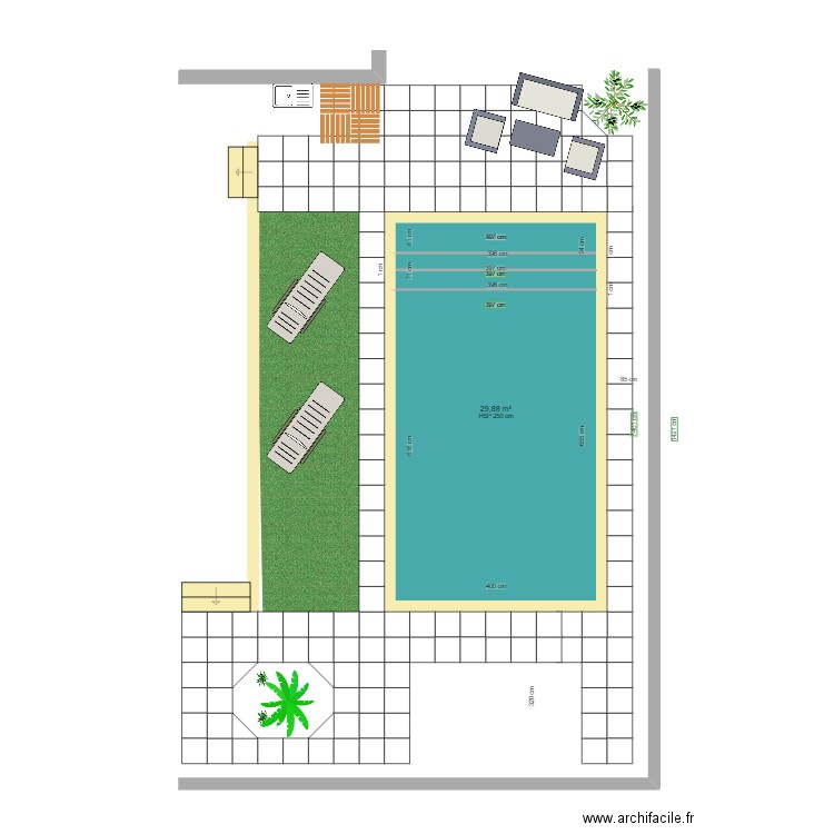 vw pisci 3. Plan de 1 pièce et 30 m2