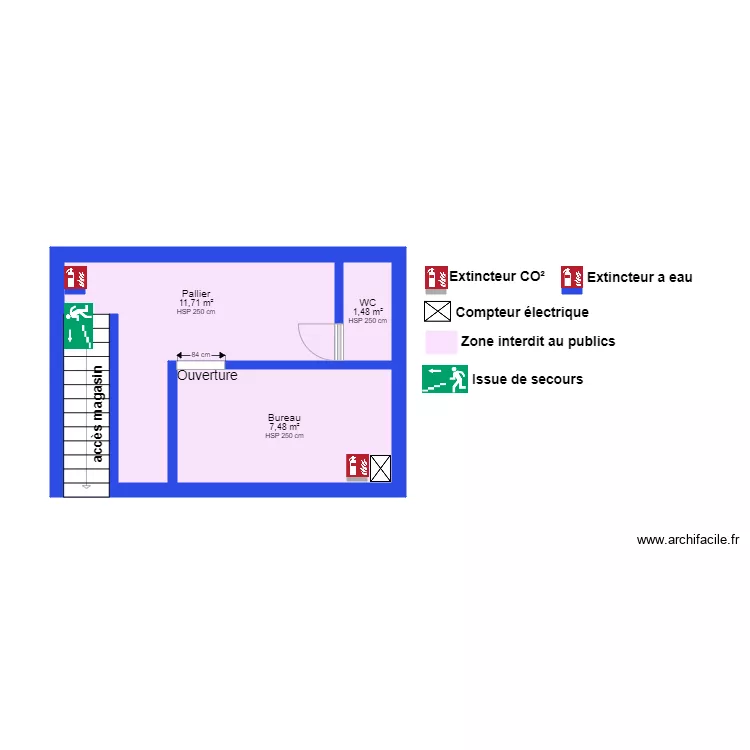 Akéas cosmétique etage. Plan de Akéas cosmétique etage. Plan de
