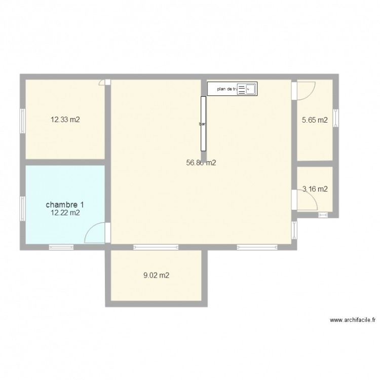 plan maison 99m2