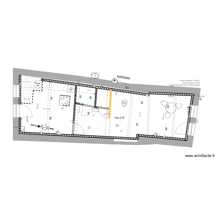 Aubi&egrave;re projet&eacute;3 01102022 RDC. Plan de 