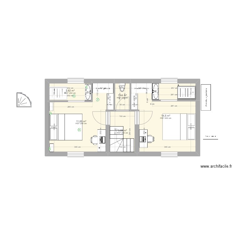 61 cruguel etage 3. Plan de 0 pièce et 0 m2