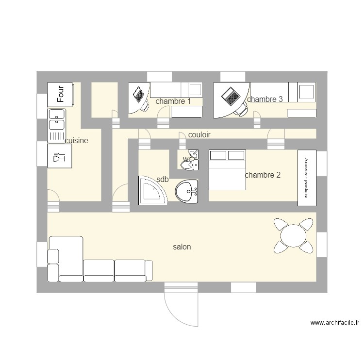 maison individuelle 1. Plan de 0 pièce et 0 m2