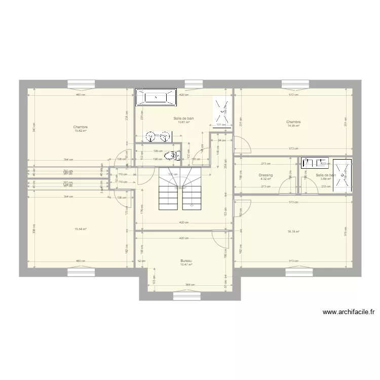 fossi etage 1. Plan de 