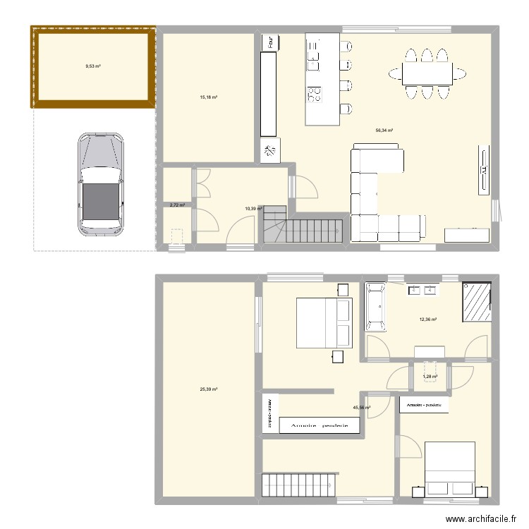 Avister. Plan de 0 pièce et 0 m2