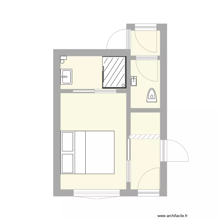 nouvelle chambre. Plan de 