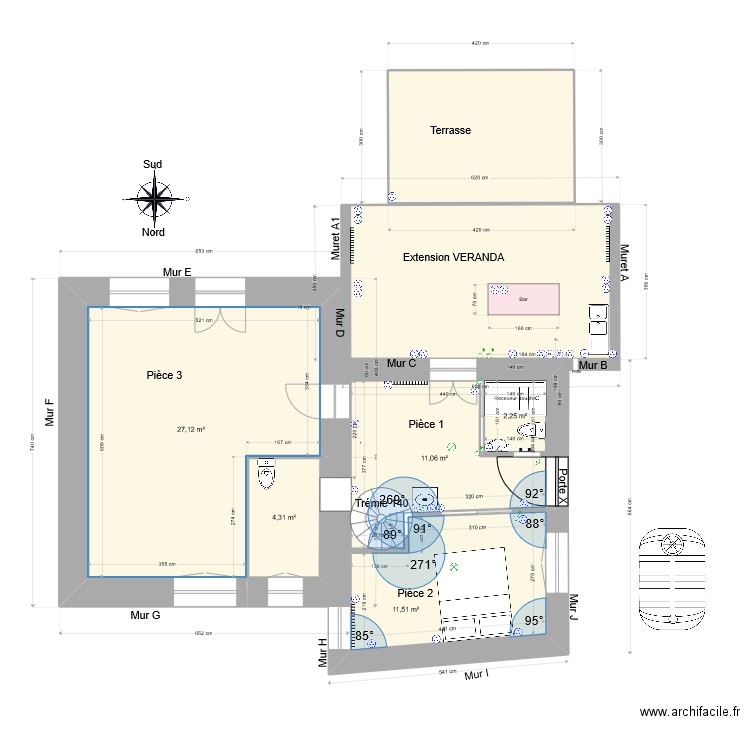 2022 03 30. Plan de 7 pièces et 92 m2