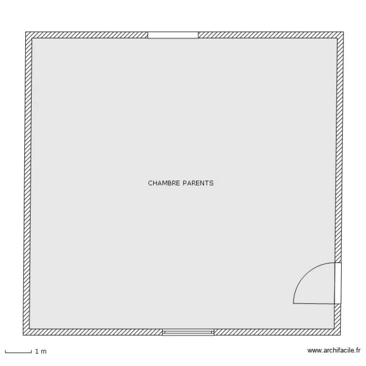 CHAMBRE PARENTS. Plan de 