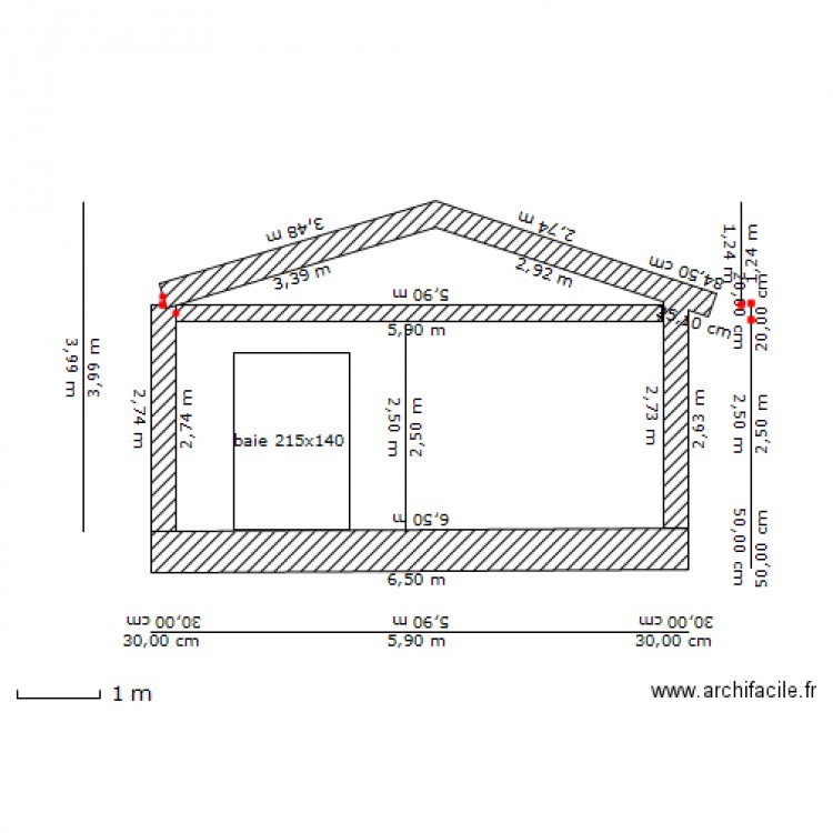 face nord (jardin).. Plan de 0 pièce et 0 m2