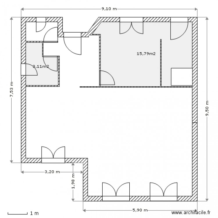 Plan. Plan de 0 pièce et 0 m2