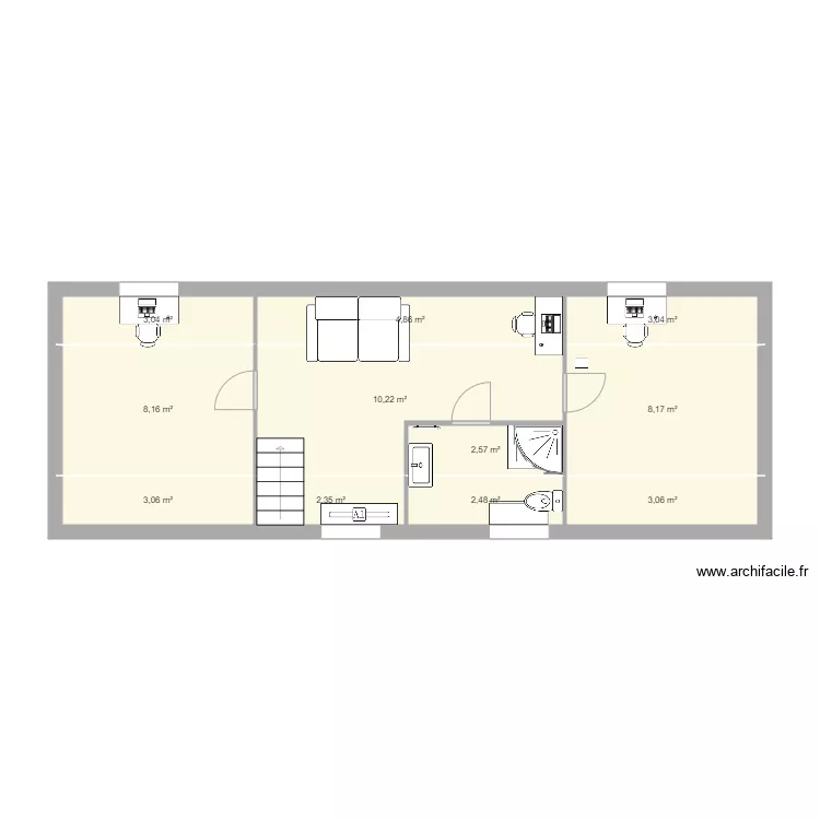 Amgt comble Flines. Plan de 