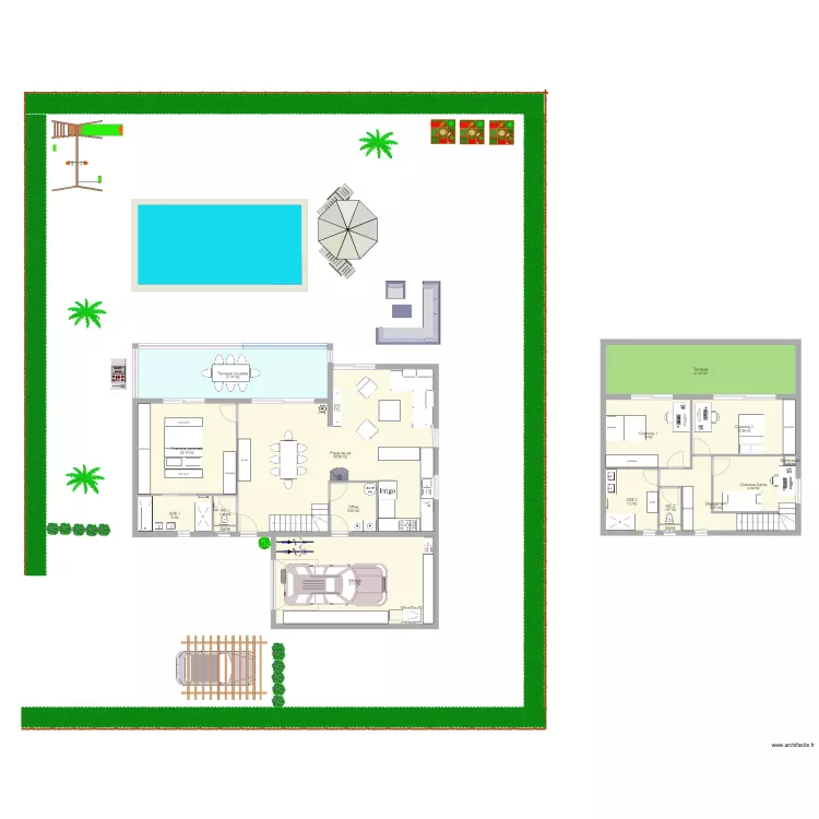 maison. Plan de maison. Plan de