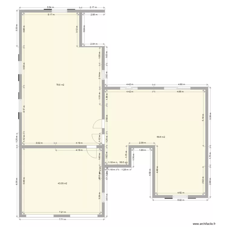 Finition vide. Plan de 