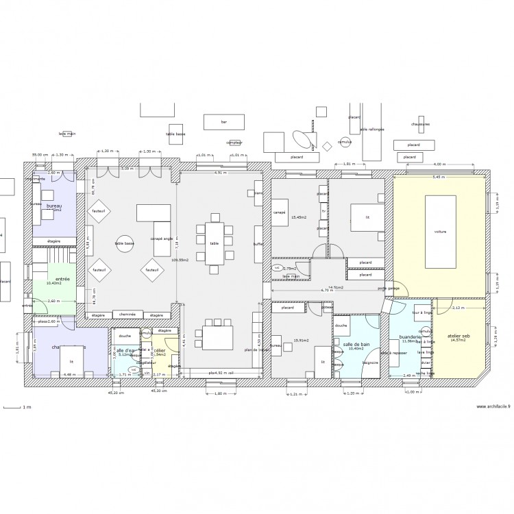 tres grd changement. Plan de 0 pièce et 0 m2