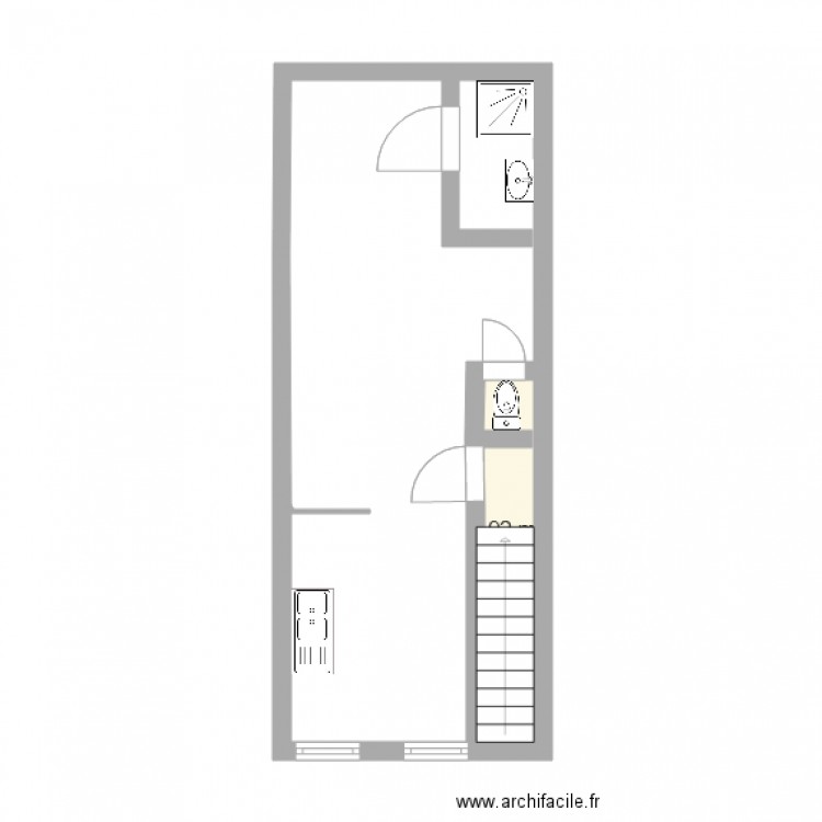 soubiran 1er etage. Plan de 0 pièce et 0 m2