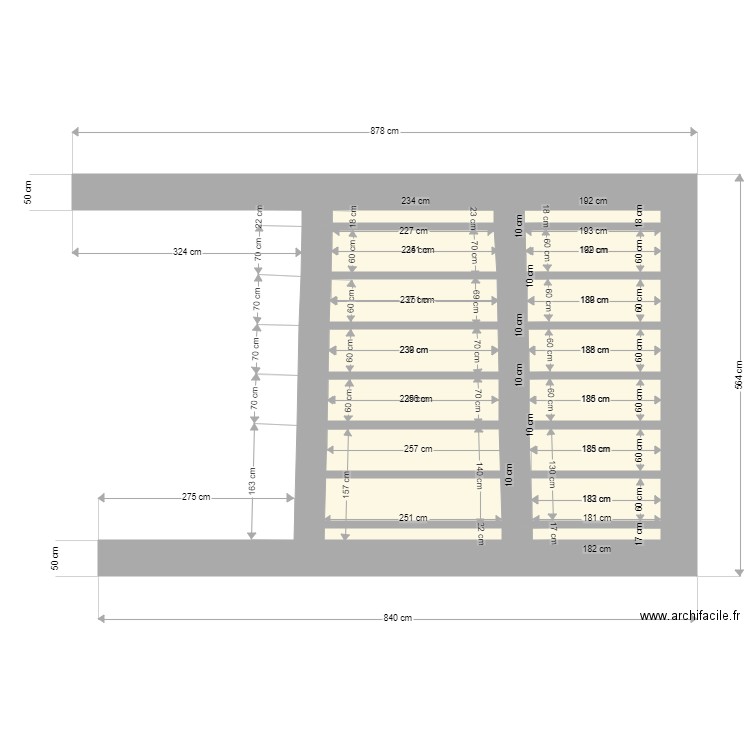 plan dalle La Laurende. Plan de 0 pièce et 0 m2