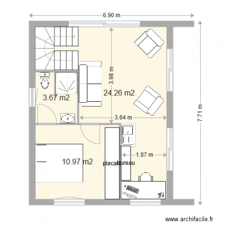 étage 3. Plan de 0 pièce et 0 m2