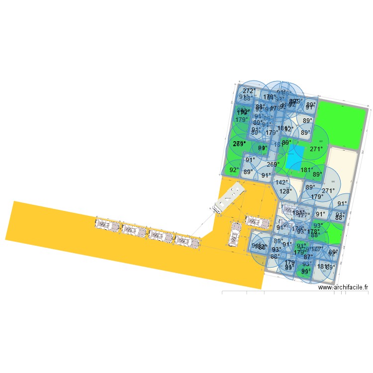 les landes2. Plan de 23 pièces et 688 m2