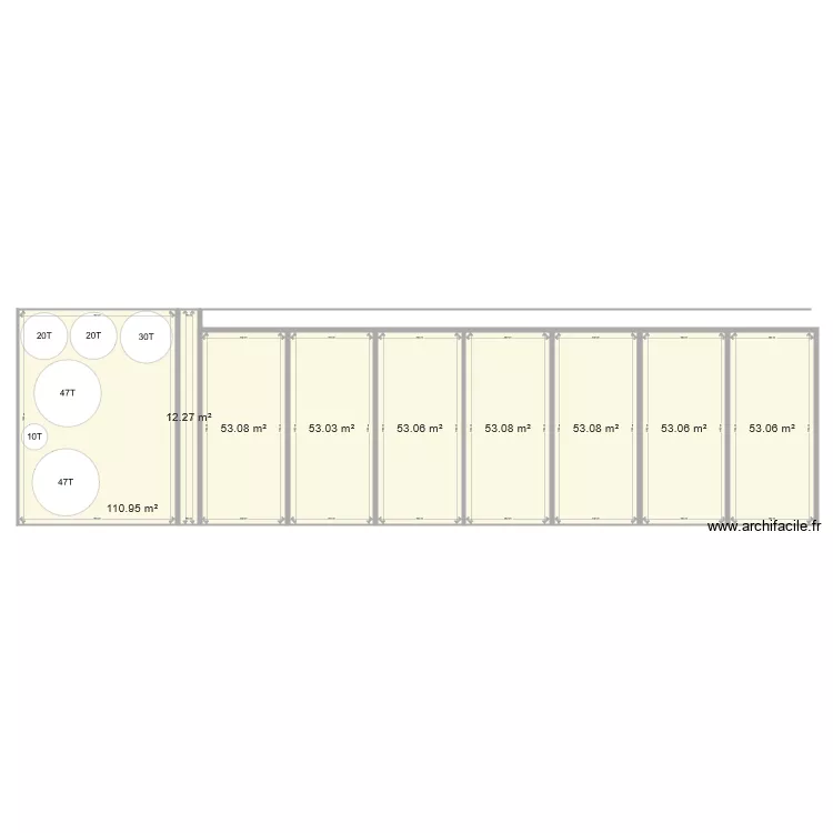 BATIMENT D ELEVAGE. Plan de 
