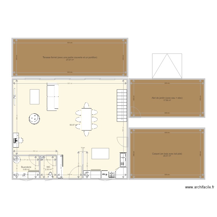 Plan 2 avec etage rdc. Plan de 0 pièce et 0 m2