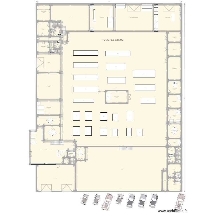 ATELIER FRAIPONT 5. Plan de 50 pièces et 2328 m2