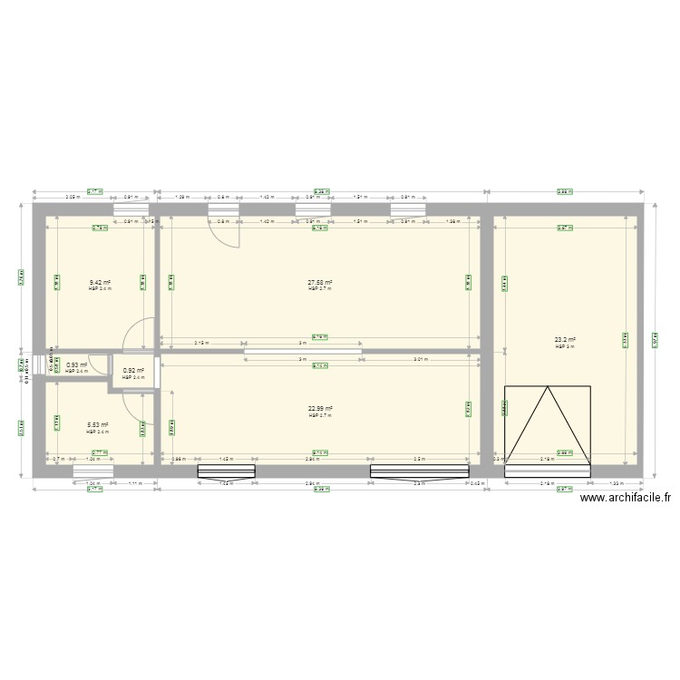 Maison 1. Plan de 0 pièce et 0 m2