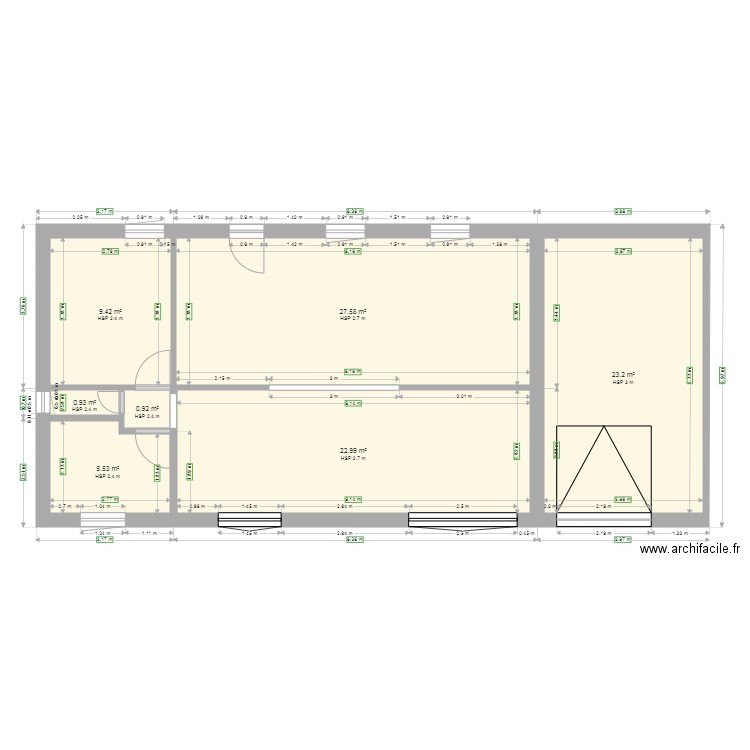 Maison 1. Plan de 0 pièce et 0 m2