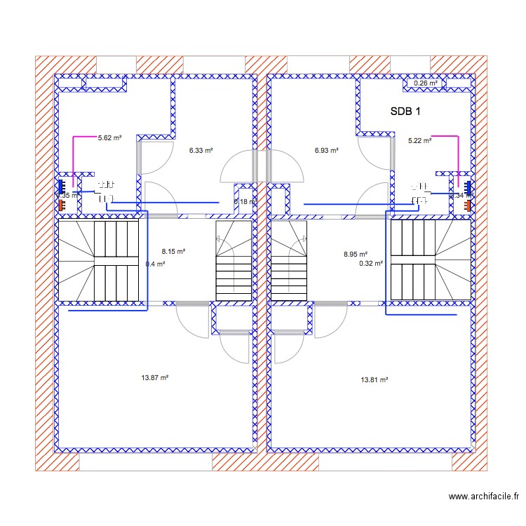 maison étage  geo et christophe fini. Plan de 0 pièce et 0 m2