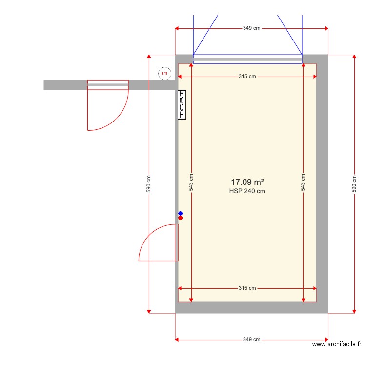 plan garage . Plan de 0 pièce et 0 m2