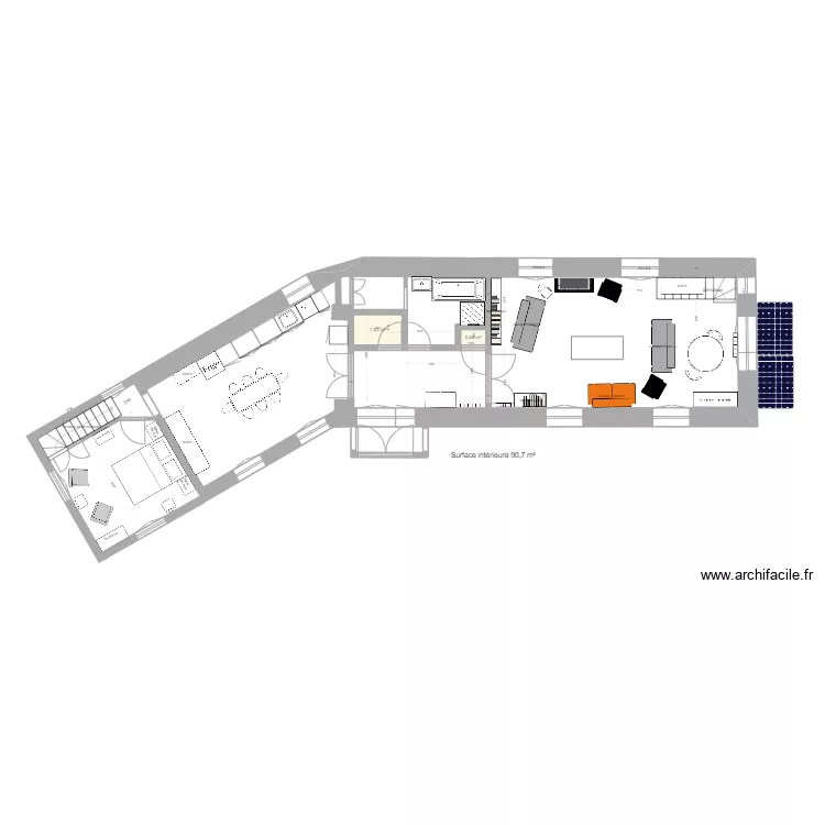 rdc new avec sas. Plan de 