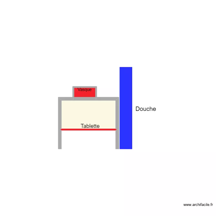 Chambre blanche. Plan de 