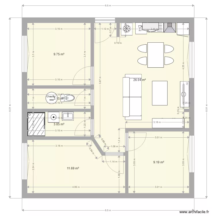 Maison Route de Fretrand 11 02 2022 version 1. Plan de 