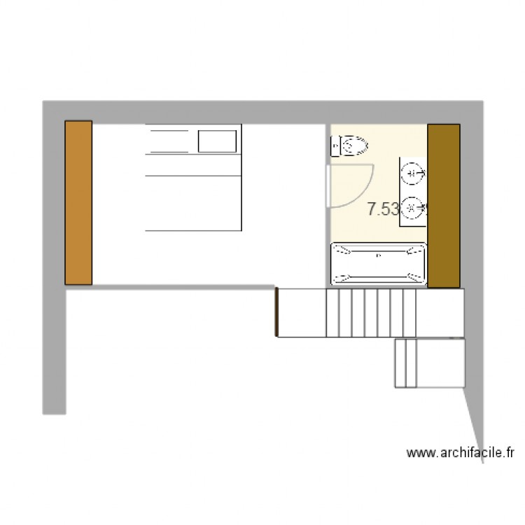Grange 1er étage. Plan de 0 pièce et 0 m2