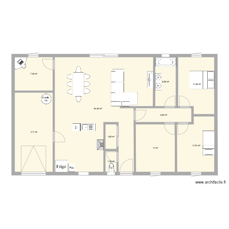 MAISON. Plan de 0 pièce et 0 m2