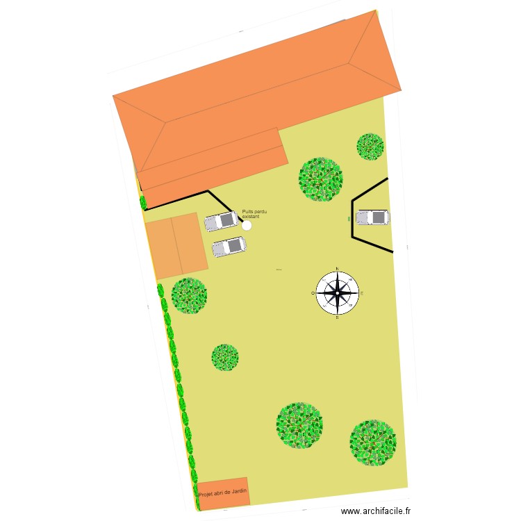 Implantation plan de masse. Plan de 0 pièce et 0 m2