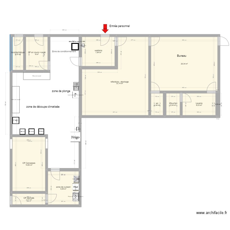 schema-labo-l-EGRETIER. Plan de 12 pièces et 116 m2