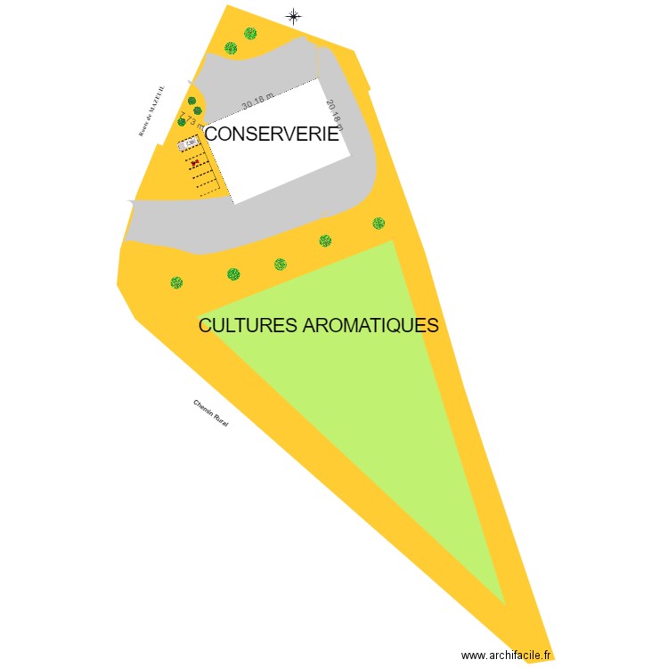 CONSERVERIE FRONTENAY PLAN MASSE. Plan de 0 pièce et 0 m2