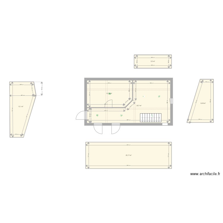 etage. Plan de 0 pièce et 0 m2