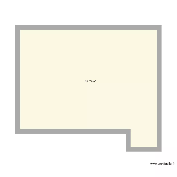 Maison 45M2. Plan de 