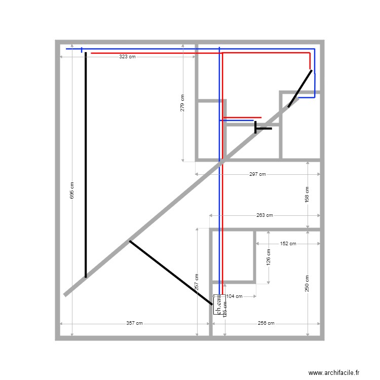 SIEGEL1 eau4. Plan de 7 pièces et 42 m2