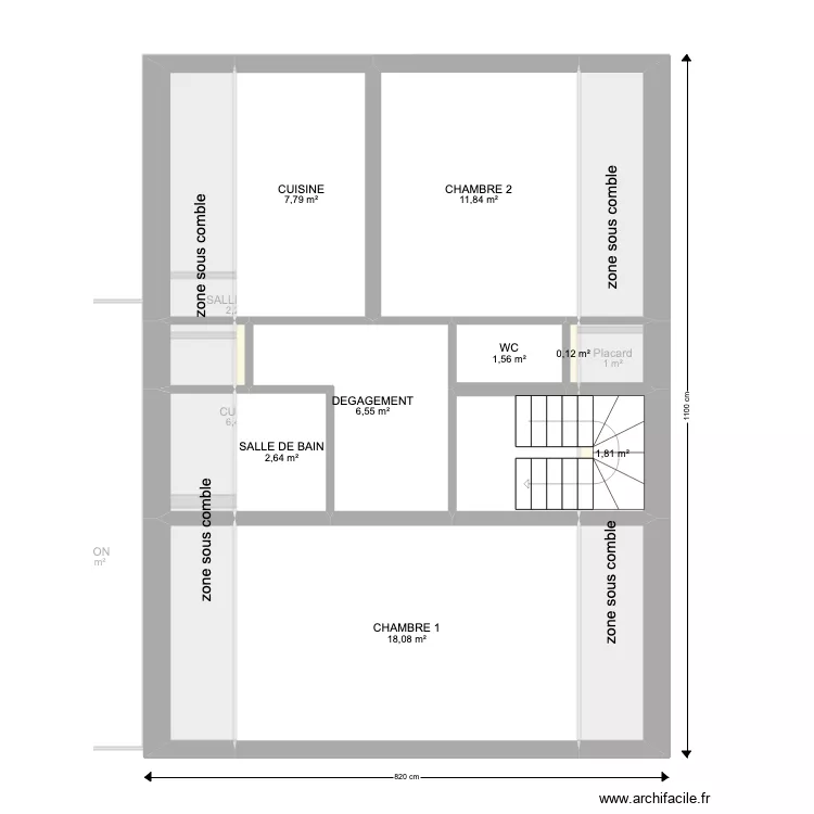 PLAN EXISTANT 295 G&eacute;n&eacute;ral De Gaulle. Plan de 
