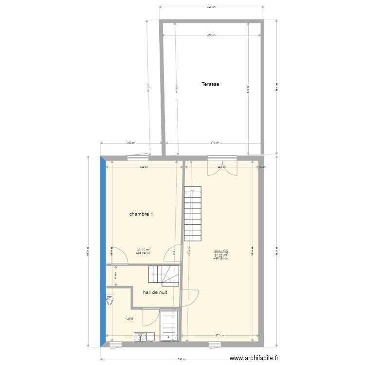 arkacha etage 1. Plan de 0 pièce et 0 m2