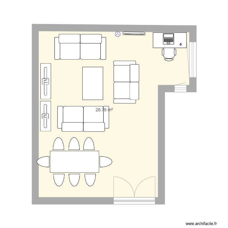 Salon 3RB. Plan de 0 pièce et 0 m2