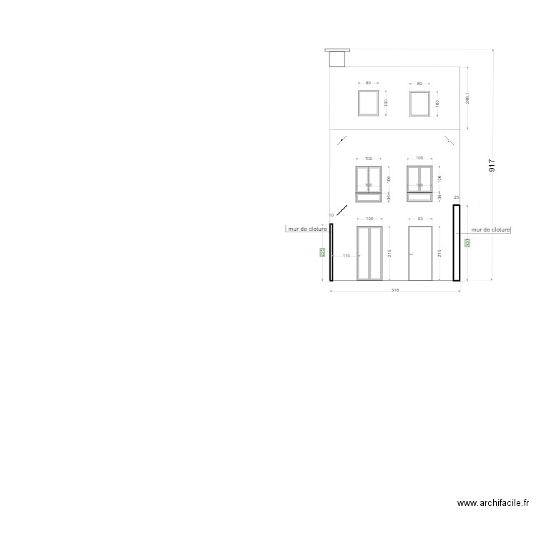 futur façade  christophe. Plan de 0 pièce et 0 m2